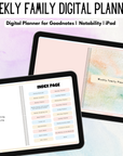 Resell Weekly Family Digital Planner