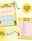 ☀️ 76-Page Summer Planner & Activity Binder for Kids