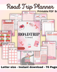 Road Trip Planner / Kids Travel Games – Printable PDF Bundle
