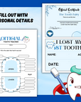 Tooth Fairy Printable Kit + Coloring Pages | PLR | MRR | Editable Canva Templates + PDF | Start a Kid Printables Side Hustle