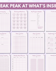DIGITAL WEIGHT LOSS JOURNAL | Make Money Selling Your Own Branded Wellness Tracker | PLR | MRR | Editable Canva Template