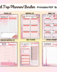Road Trip Planner / Kids Travel Games – Printable PDF Bundle
