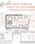 Ultimate Printable & Digital Planners Template Pack