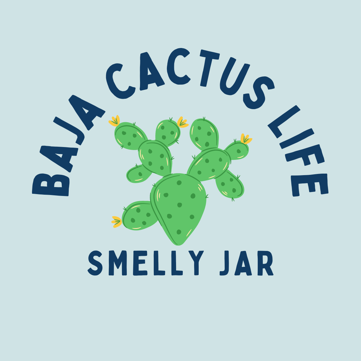 Baja Cactus Life Smelly Car Jar