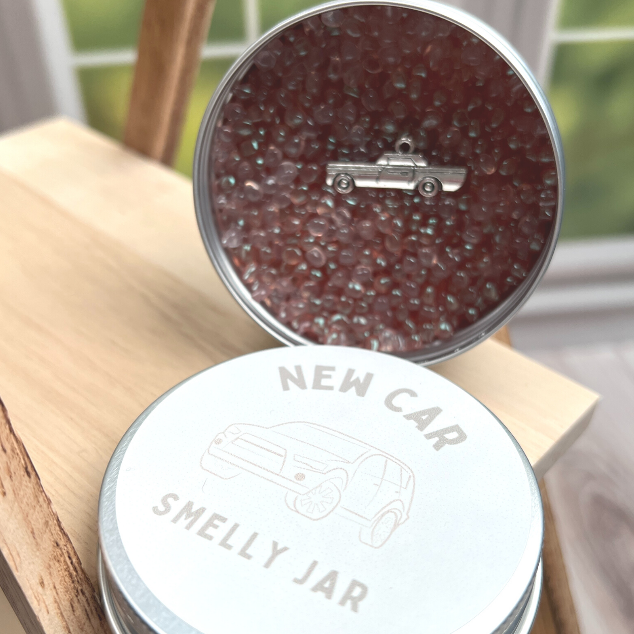 New Car Smelly Car Jar Confetti Waves