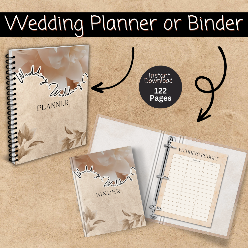 Beige Wedding Planner