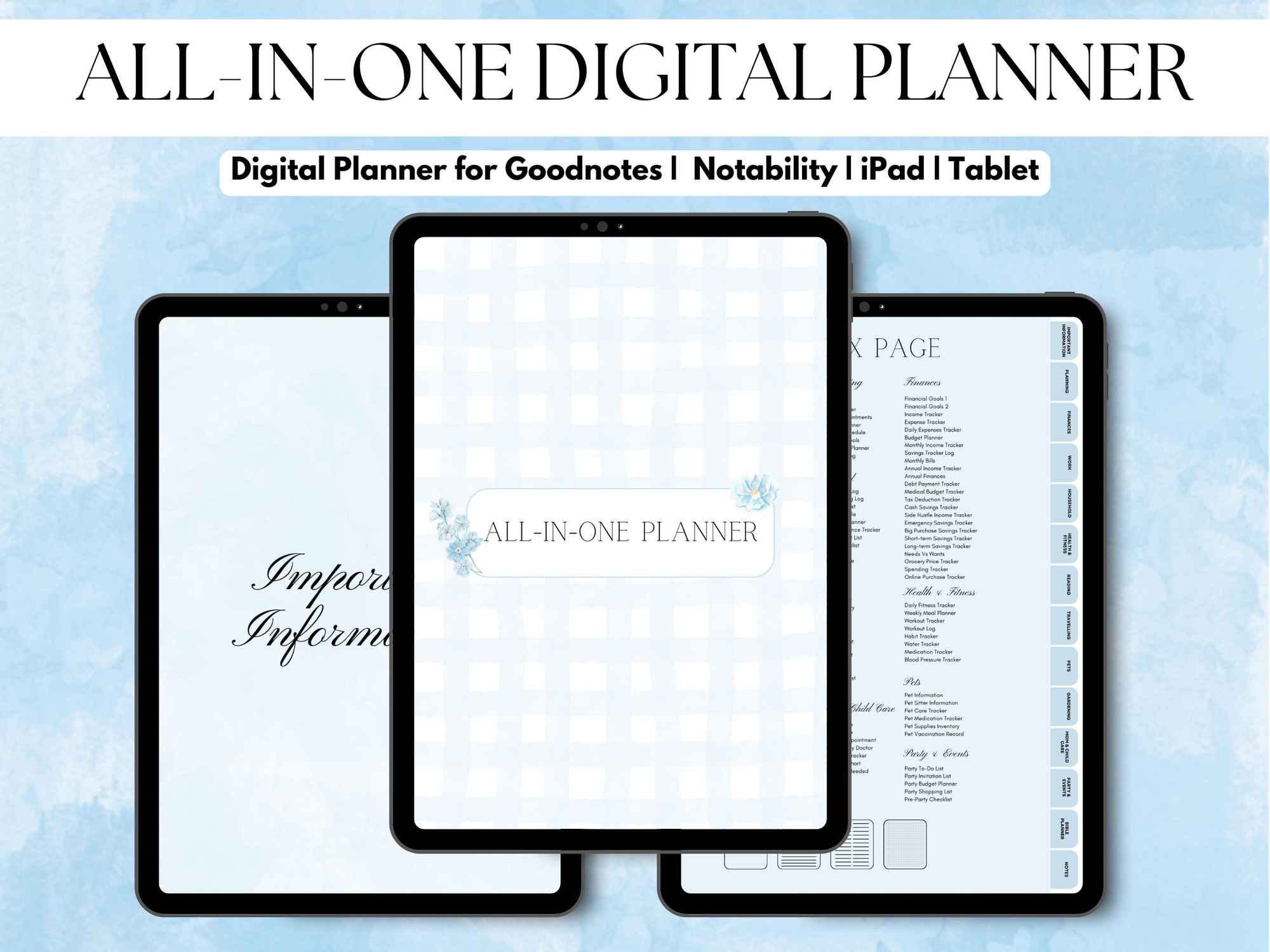 Ultimate Printable &amp; Digital Planners Template Pack
