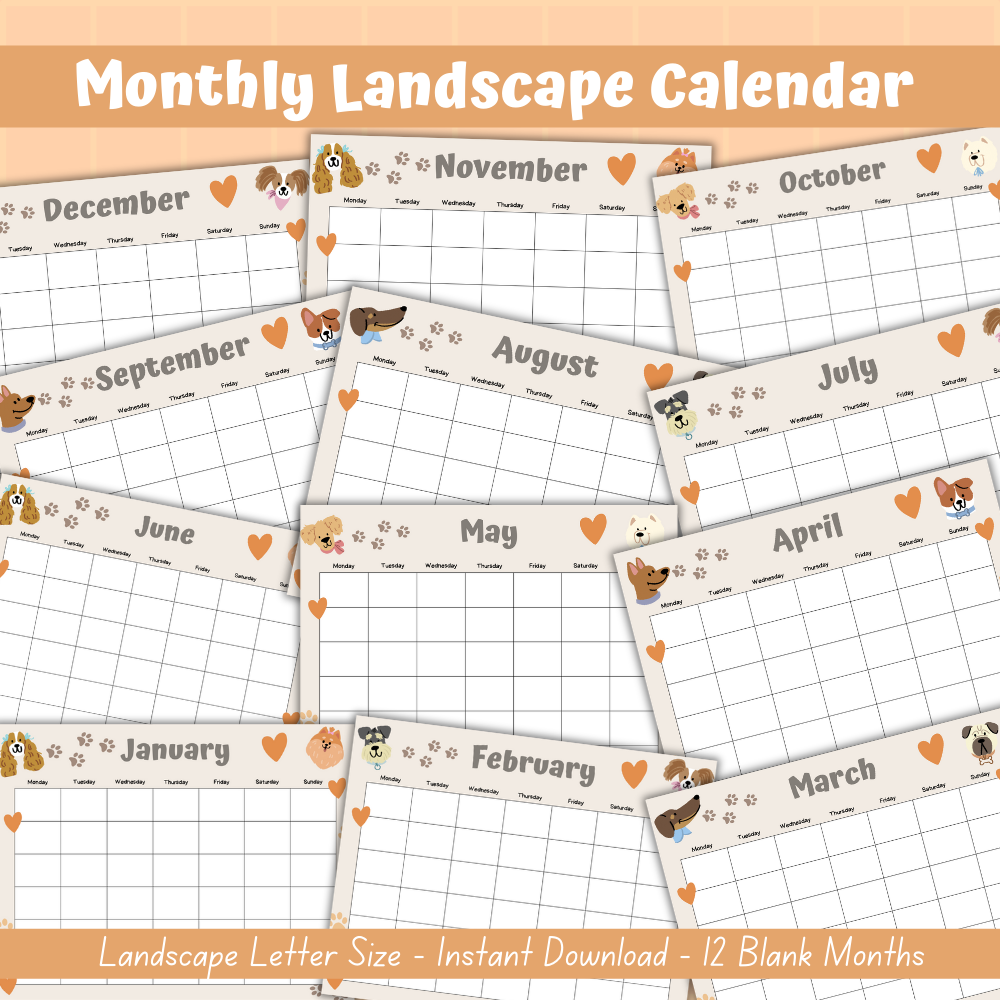 Dog Care Planner Digital Download