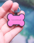 Silent Engraved Silicone Dog Tag