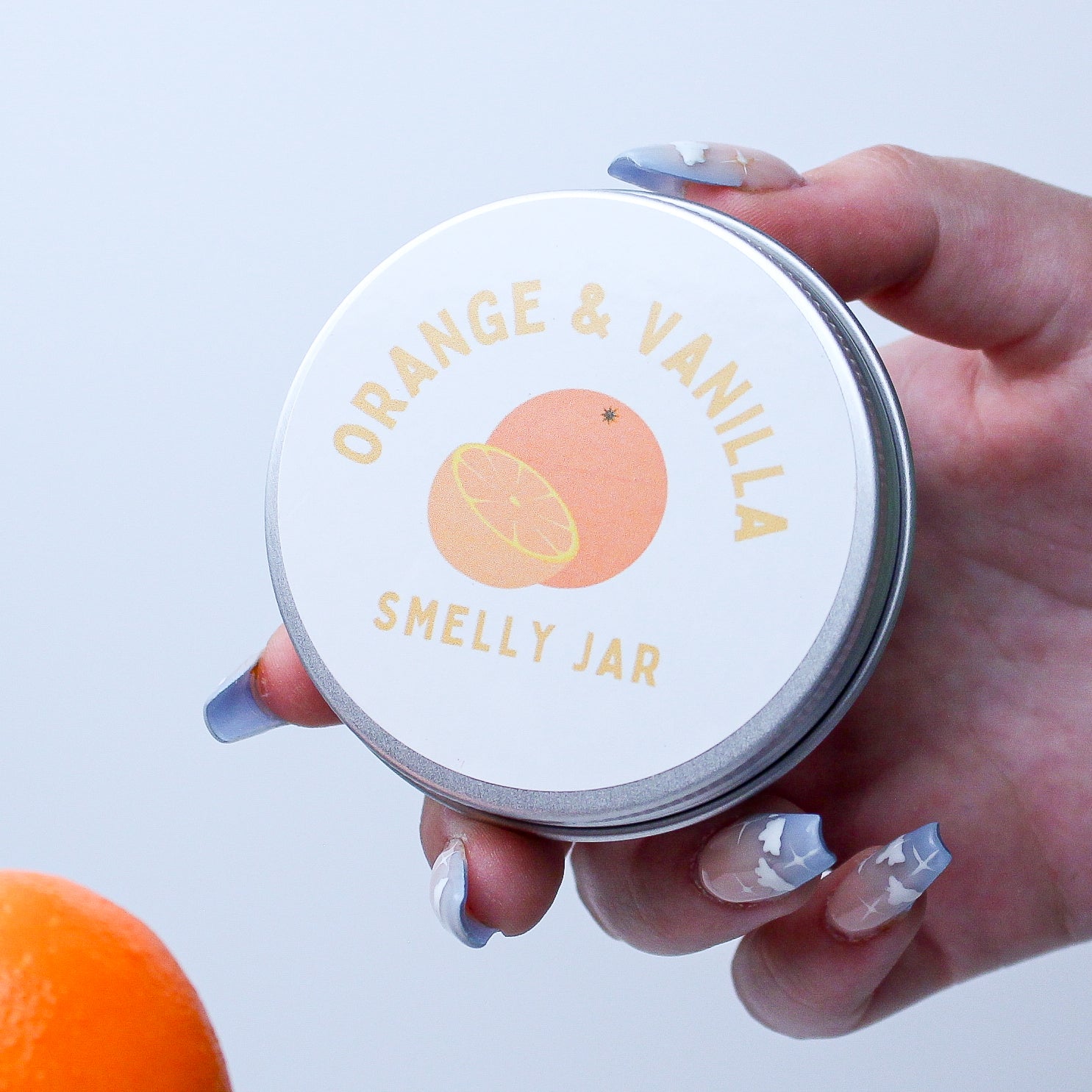 Orange and Vanilla Smelly Car Jar